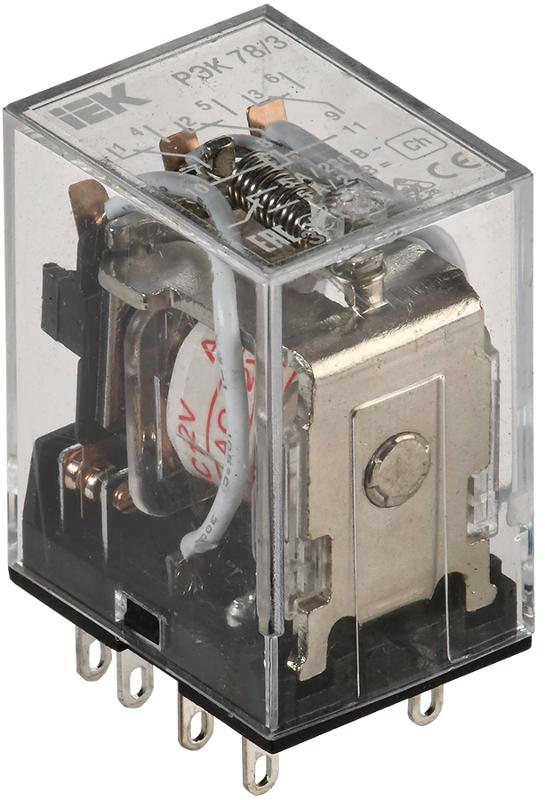 Реле РЭК78/3(MY3)  5А  12В АC  | RRP20-3-05-012A | IEK — IEK (ИЭК)