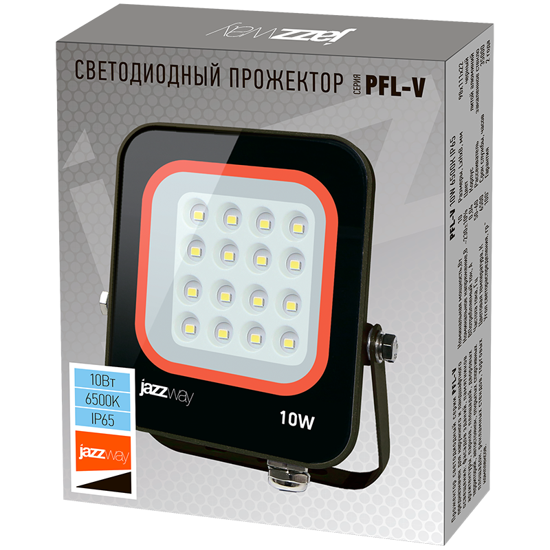 Прожектор светодиодный PFL- V 10w 6500K IP65 Jazzway | .5039674 | Jazzway — миниатюра 3