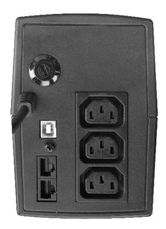 Источник Бесперебойного Питания Линейно-интерактивный E-Power SSW 200 800 ВА c выходными розектами IEC C13 | SSW-280-I | EKF — миниатюра 3