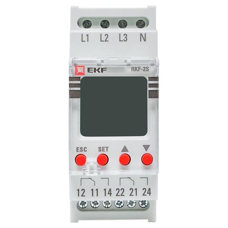 Реле контроля фаз с LCD дисплеем (с нейтралью) RKF-2S EKF PROxima | rkf-2s | EKF — миниатюра 18