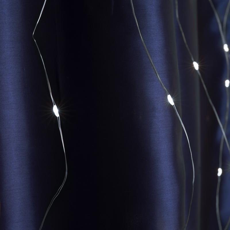 Гирлянда-занавес USB 240 LED 2*2м, 5000K, IP20 , сетевой шнур 2м в комплекте, CL590 | 41636 | FERON — миниатюра 2
