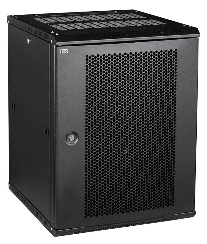 Шкаф LINEA W 6U 600x450 мм дверь перфорированная, RAL9005 | LWR5-06U64-PF | ITK — миниатюра 2