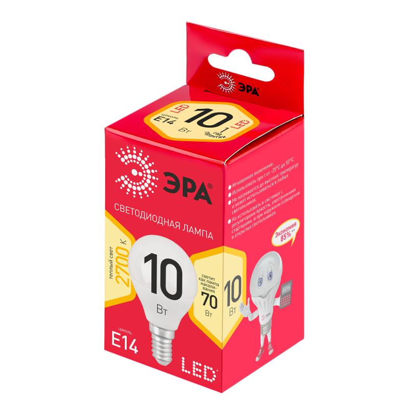 Лампа светодиодная RED LINE LED P45-10W-827-E14 R E14 10Вт свеча теплый белый свет | Б0052378 | ЭРА — миниатюра 2