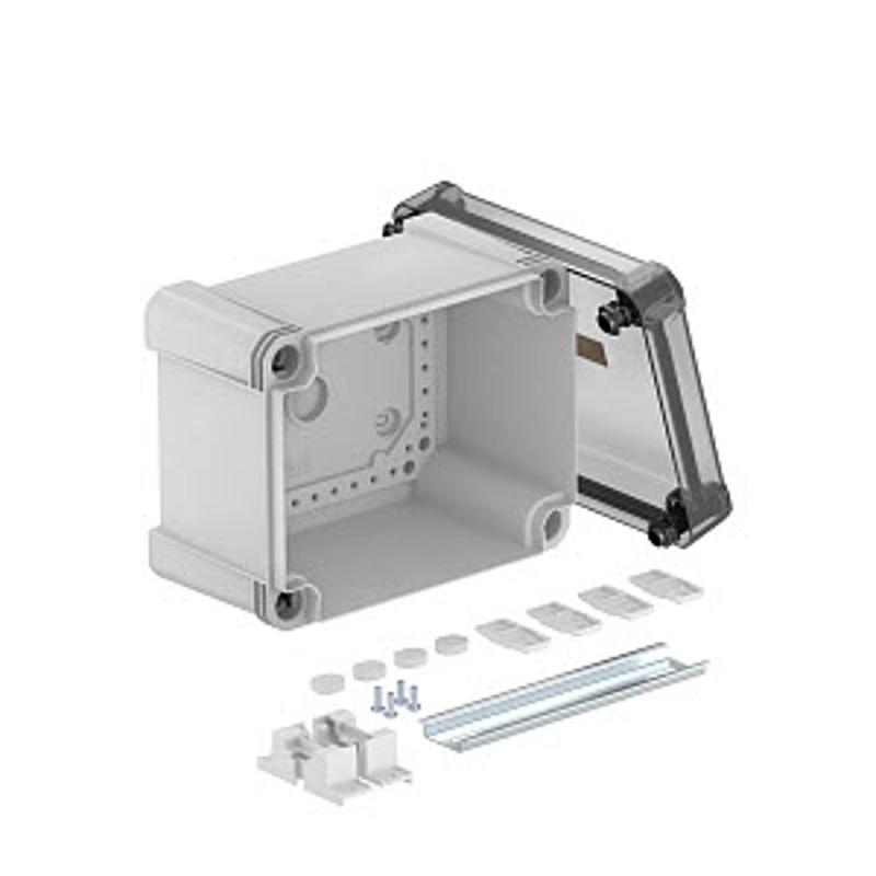 Распределительная коробка X10C, IP 67, 191х151х126 мм,сплошная стенка, прозрачная крышка, DIN-рейка | 2005564 | OBO Bettermann — миниатюра 2