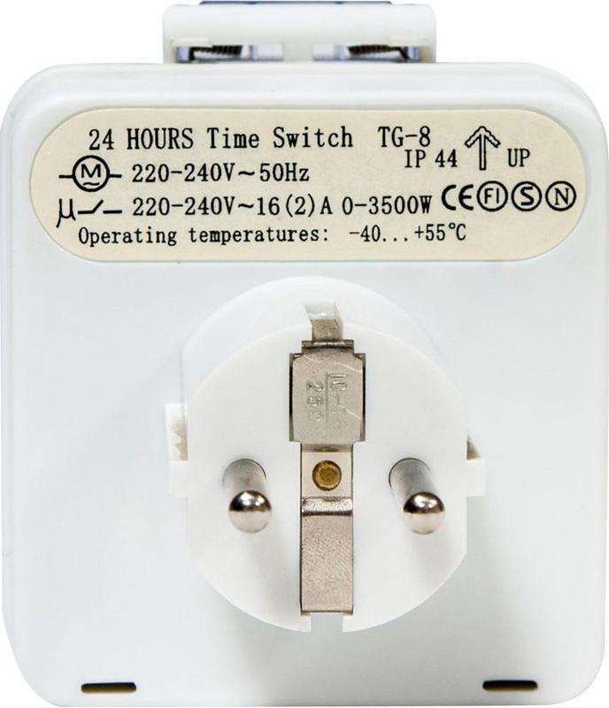 TM31 3500W/16A 230V розетка с таймером (суточная) в защитном корпусе IP44 | 23204 | FERON — миниатюра 3