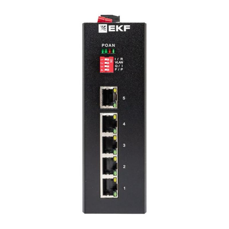 Промышленный неуправляемый коммутатор U-5GT, 5 портов 10/100/1000Base-T(X) RJ45, монтаж на динрейку TSX |TSX-U-5GT|EKF — миниатюра 18