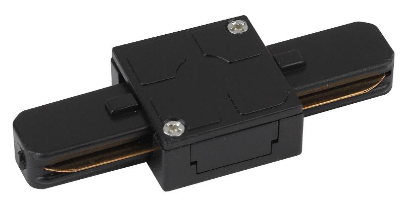 Коннектор для шинопровода прямой черный TR7-C 2W I BK | Б0032180 | ЭРА — миниатюра 1