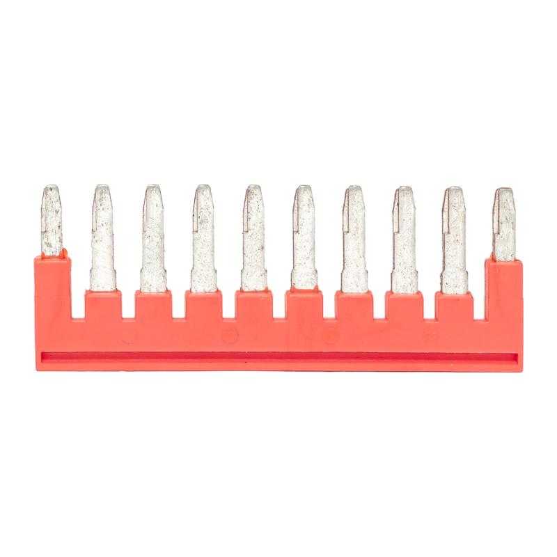 Перемычка втычная для JXB-ST-push-in 4 10PIN (10 шт.)  PROxima| plc-per-st-10PIN-4 | EKF — миниатюра 2