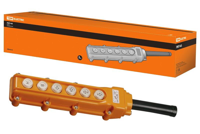 Пульт управления ПКТ-63 на 6 кнопок IP54  | SQ0706-0002 | TDM — TDM ELECTRIC