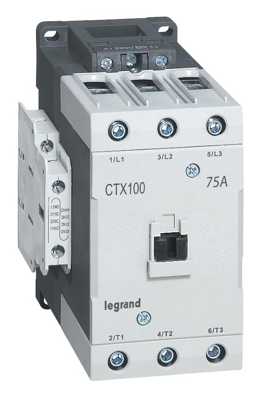 Контактор CTX3 100 3P 75A 2но2нз ~380В | 416198 | Legrand — Legrand