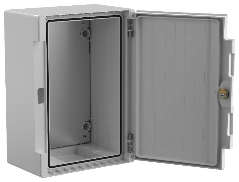 Корпус пластиковый ЩМПп 350х250х150 IP66 серый TETRA | TR5-12-N-035-25-15-65 | IEK — миниатюра 2