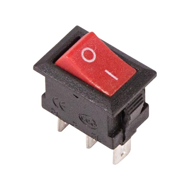 Выключатель клавишный 250V 3А (3с) ON-ON красный Micro | 36-2031 | REXANT — фото 1 | Sento