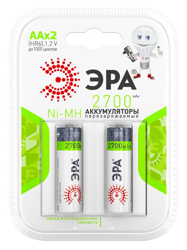 Аккумулятор  HR6-2BL 2700mAh (20/240/6000) (AA)  | C0038458 | ЭРА — ЭРА (Энергия света)