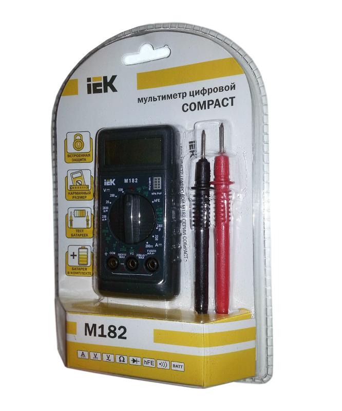 Мультиметр цифровой Compact M182  | TMD-1S-182 | IEK — миниатюра 2