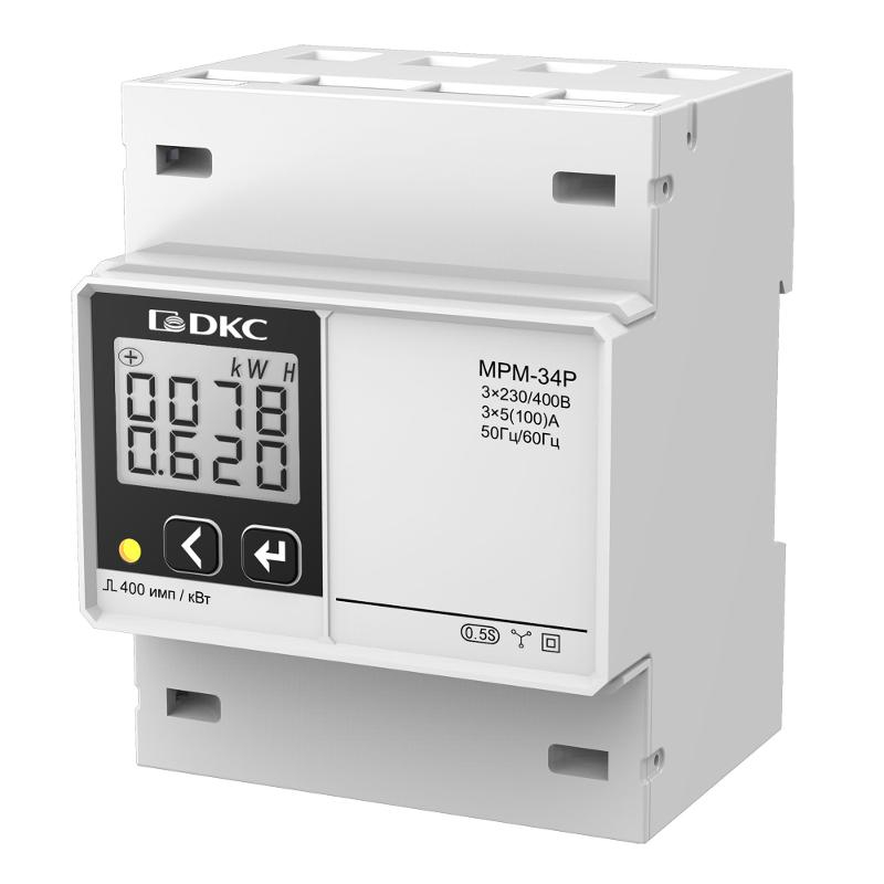 Многофункциональное измерительное устройство МРМ, LCD дисплей на DIN-рейку | MPM-34P | DKC — DKC (ДКС)