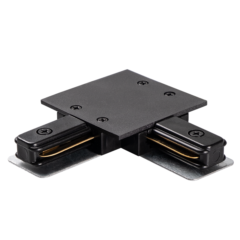 Коннектор для встраиваемого шинопровода чёрный L-образный PTR/R CL-BL | .5031852 | Jazzway — миниатюра 1