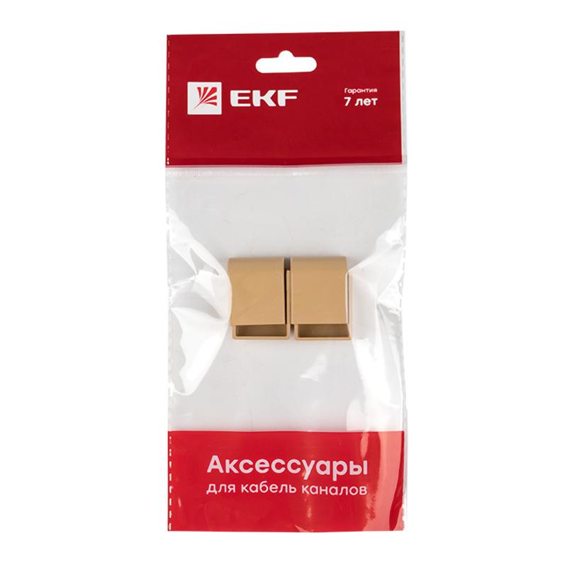 Заглушка (20х10) (4 шт) Plast EKF PROxima   под светлое дерево  |  ecl-20-10x4 |  EKF  — миниатюра 7