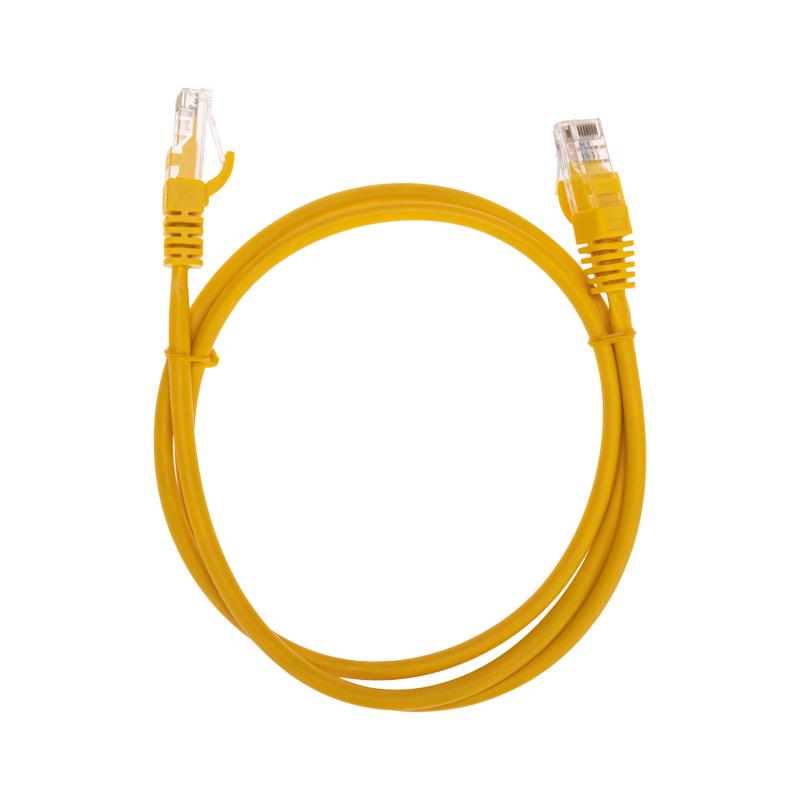 Патч-корд U/UTP, CAT 5e, RJ45-RJ45, 26AWG, LSZH, желтый, 1м REXANT | 02-0105-1 | REXANT — фото 1 | Sento