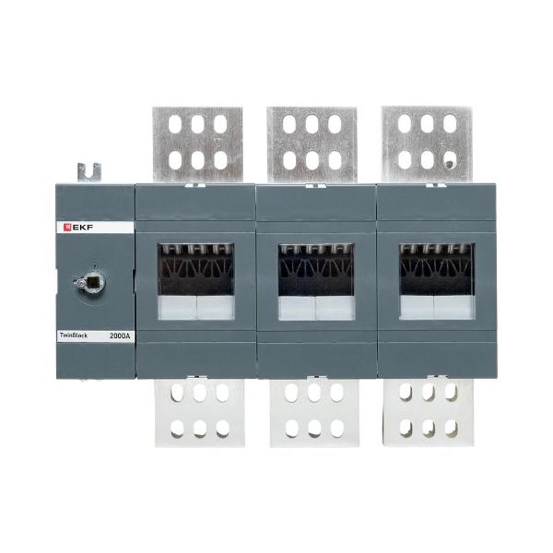 Рубильник 2000A 3P без рукоятки управления TwinBlock | tb-s-2000-3p | EKF — миниатюра 2
