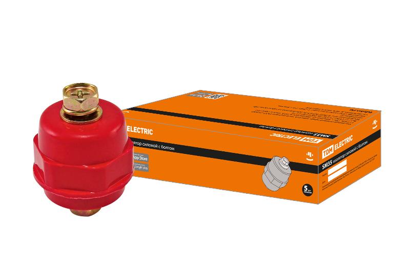 Изолятор SM35 силовой H35xD32xM10мм с болтом | SQ0807-0057 | TDM — TDM ELECTRIC