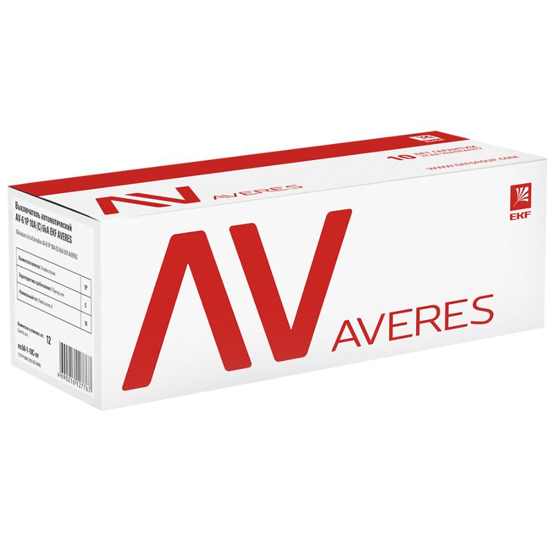Выключатель автоматический двухполюсный AV-6 40А B 6кА AVERES | mcb6-2-40B-av | EKF — миниатюра 3