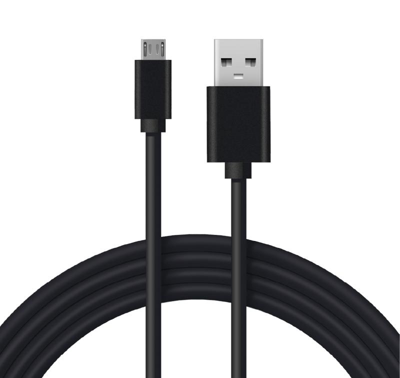 USB кабель microUSB длинный штекер 1 м черный | 18-4268 | REXANT — REXANT