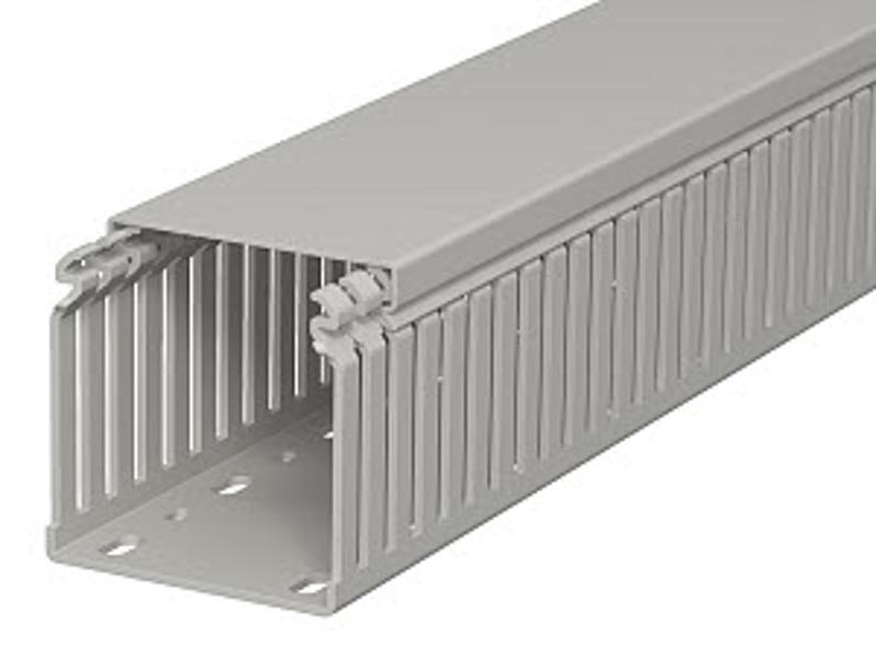 Распределительный кабельный канал LKV 75x75x2000 мм (ПВХ,серый) (LKV 75075) | 6178326 | OBO Bettermann — OBO Bettermann