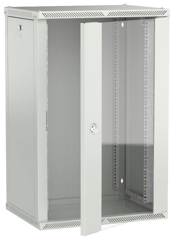 ITK LINEA W Шкаф 18U 600х450мм дверь стекло серый 2.0| LWR3-18U64-GF-2| ITK — фото 1 | Sento