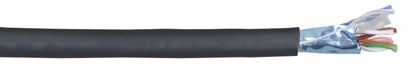 Каб. в. п. F/UTP, кат. 6 4x2х23AWG solid LSZH 305м чер.  LC3-C604-329 | ITK — миниатюра 2