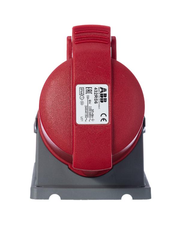 Розетка для монтажа на ПОВЕРХНОСТЬ 32A. 3P+N+E. IP44 432 RS6 | 2CMA193139R1000 | ABB — миниатюра 2