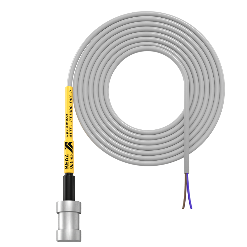Датчик температуры накладной OptiSensor ALTF1-PT1000-PVC-2 | 285966 | КЭАЗ — фото 1 | Sento