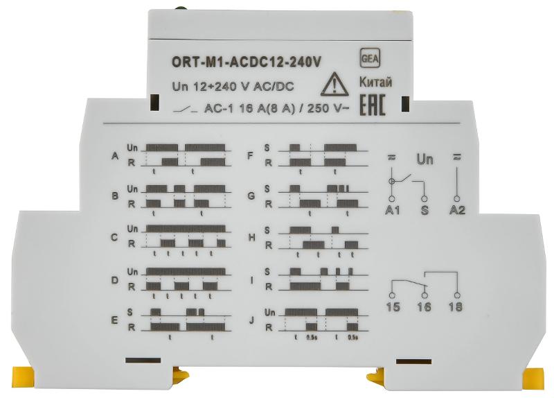 Реле времени ORT многофункциональное 1 конт. 12-240 В AC/DC  | ORT-M1-ACDC12-240V | IEK — миниатюра 3