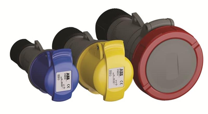 Розетка кабельная ICAT 432-C6B, 32А, 3P+N+E, IP44, 6ч, черный, для шоу-бизнеса|2CMA100566R1000| ABB — миниатюра 5
