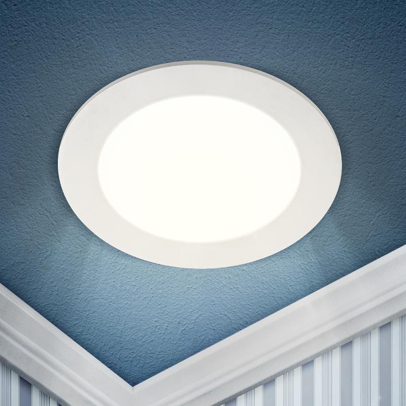 Светильник светодиодный встраиваемый downlight LED 1 24Вт 4000К белый круг | Б0019460 | ЭРА — миниатюра 1