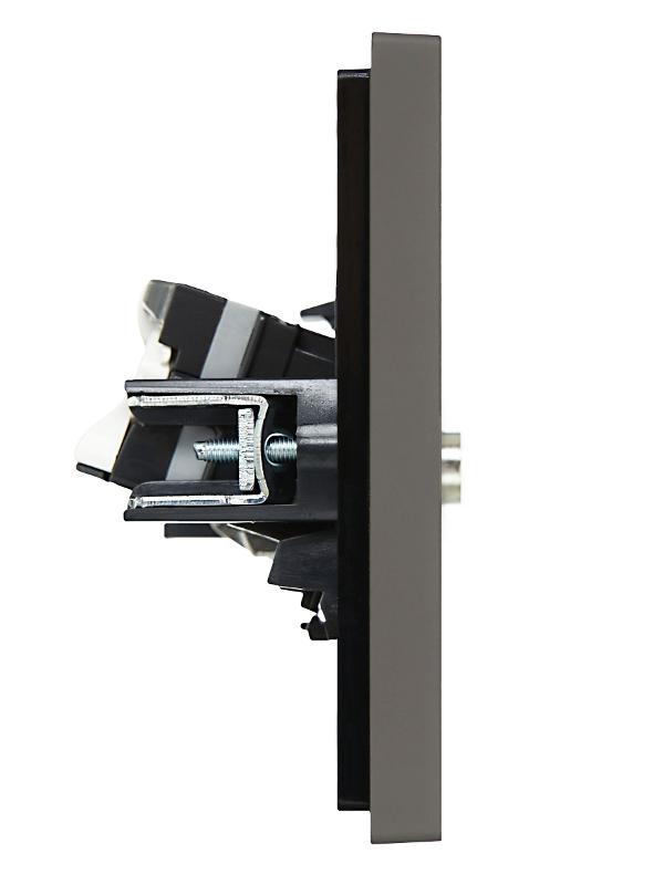 FORTE&PIANO Розетка двойная TV+RJ45 кат.5E FP336 серый | FP-AK20-1-K03 | IEK — миниатюра 4
