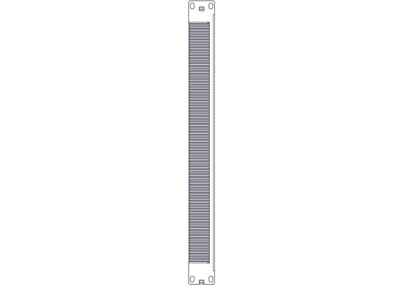 Щеточный уплотнитель Systeme Electric, серия Excelente, 1U, 2шт, черный | ET8429 | SE — миниатюра 8