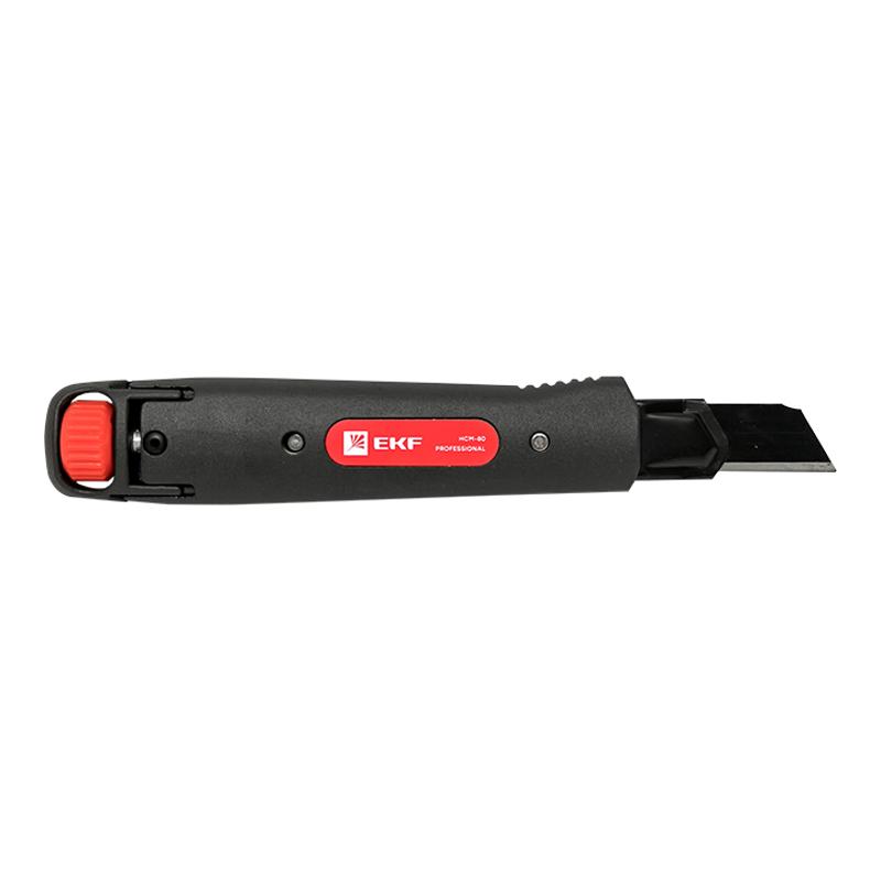 Нож строительно-монтажный 18 мм НСМ-80 (SK4) Heavy Duty (до 60 кг) EKF Professional | ncm-80-pro | EKF — миниатюра 12