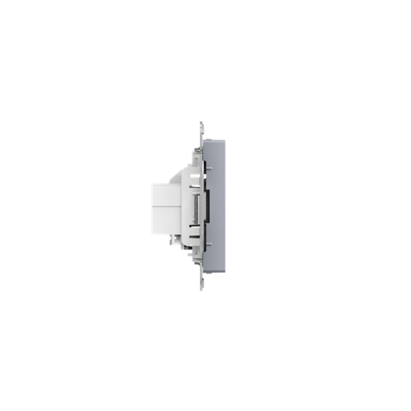 Механизм розетки TV+RJ45 (cat5), алюминий Эпика EKF | UP1-SOA-TV+RJ | EKF — миниатюра 3