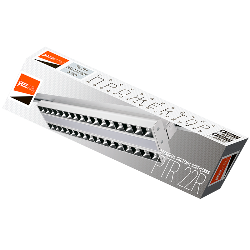 Светильник светодиодный трековый PTR 2296R 1F2S 96w 4000K 60°,120°,60° WH (белый) 540mm IP40 | .5039452 | Jazzway — миниатюра 4