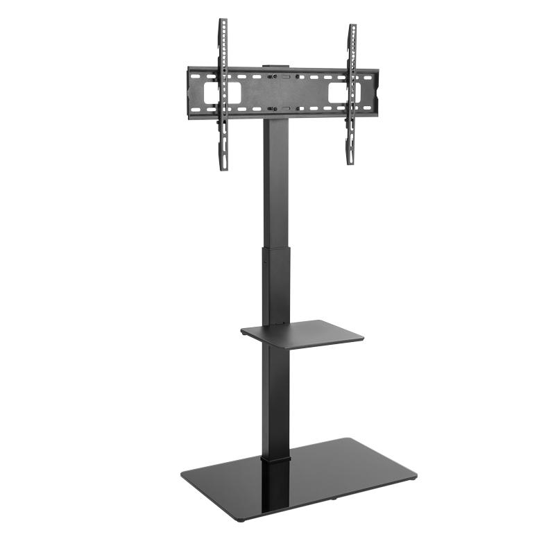 Напольная стойка с кронштейном для телевизора 37"-70" дюймов REXANT с дополнительной полкой для медиаоборудования серия Profi |38-0318 | REXANT — фото 1 | Sento