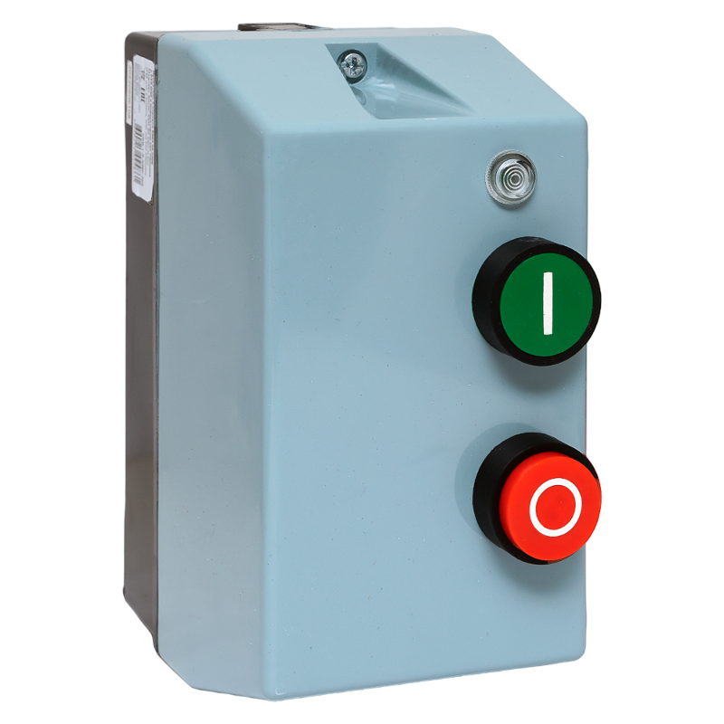 Пускатель в корпусе КМЭ 9А 230В с РТЭ Ir-1-1,6А и индикатором IP65 | ctrp-r-9-230v-1,6A-led | EKF — EKF