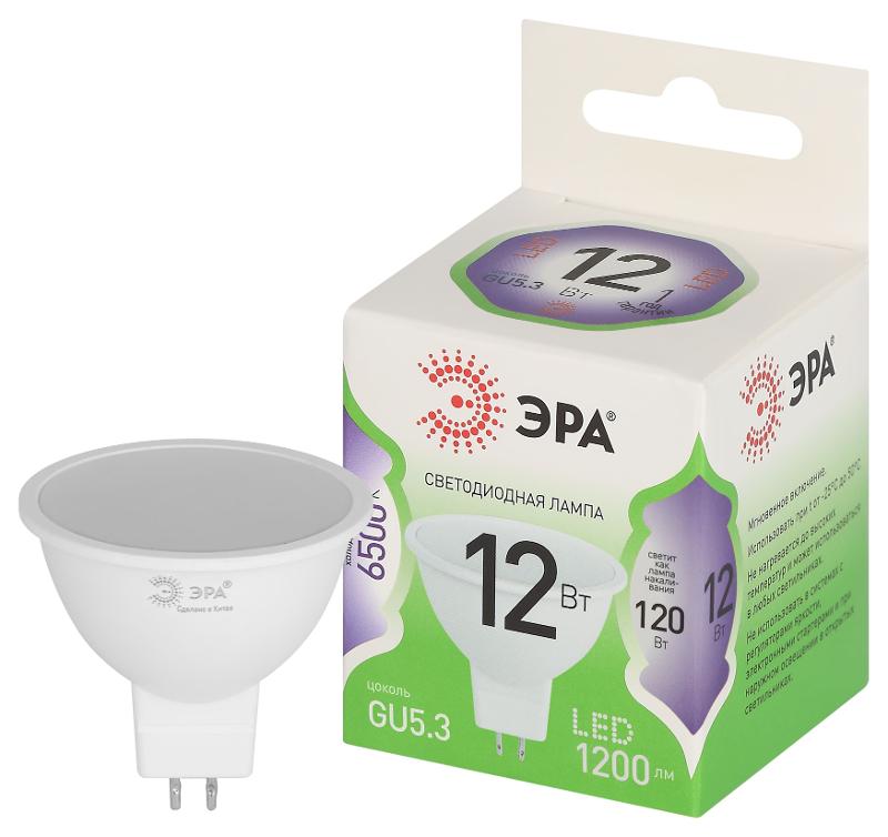 Лампа светодиодная GREEN LINE LED MR16-12W-865-GU5.3 GL GU5.3 12 Вт софит холодный свет | Б0067062 | ЭРА — ЭРА (Энергия света)