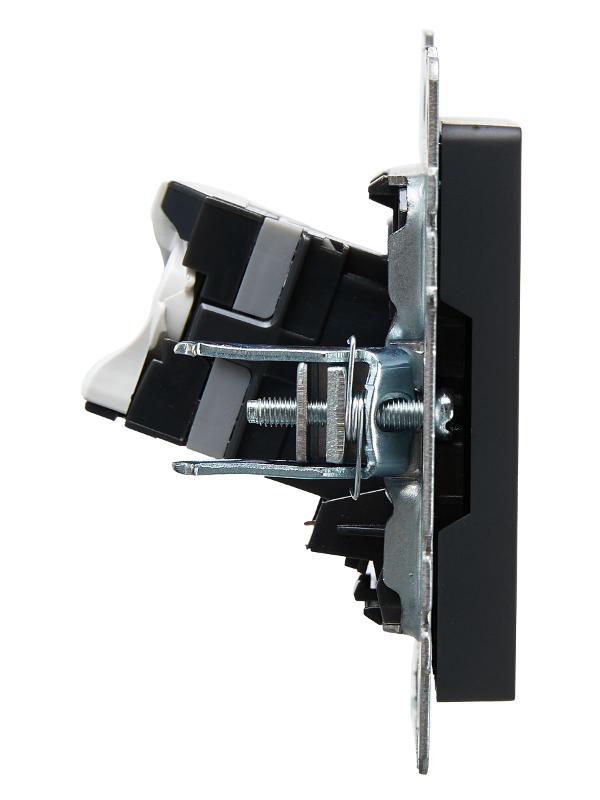 BRITE Розетка компьютерная RJ45 кат.5E РК10-БрГ графит  | BR-K10-1-K53 | IEK — миниатюра 3