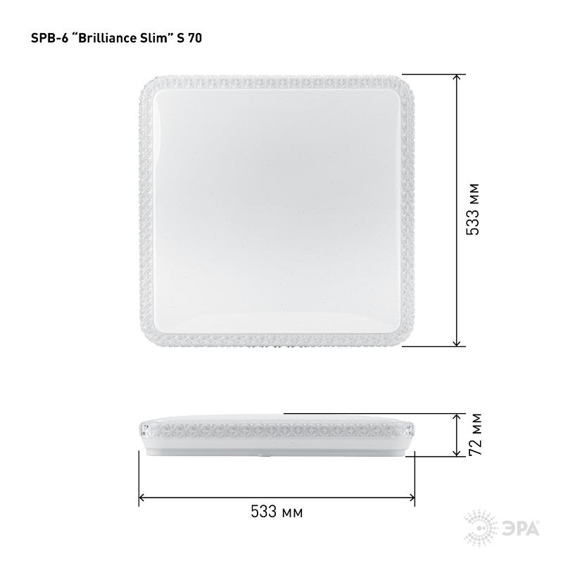Светильник светодиодный декоративный бытовой SPB-6 Fashion SPB-6 Brilliance Slim S 70 | Б0035536 | ЭРА — миниатюра 4