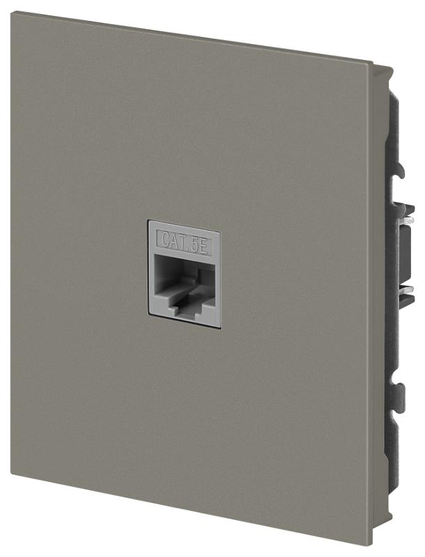 Розетка Arktik 16-3107-07 информационная RJ45 титан | Б0070480 | ЭРА — миниатюра 3