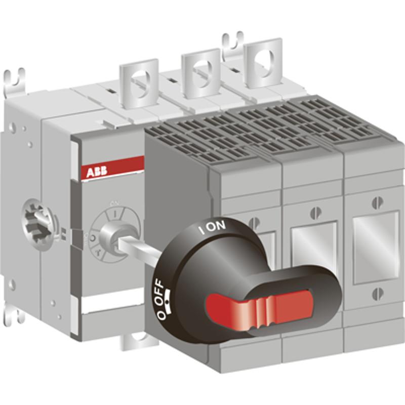 Рубильник OS160GD03 без ручки под предохранители DIN-00 | 1SCA114221R1001 | ABB — ABB