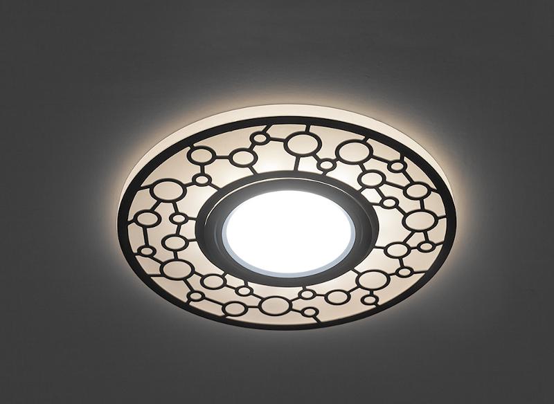 Светильник встраиваемый с LED подсветкой CD990 потолочный MR16 G5.3 белый | 32669 | Feron — миниатюра 2