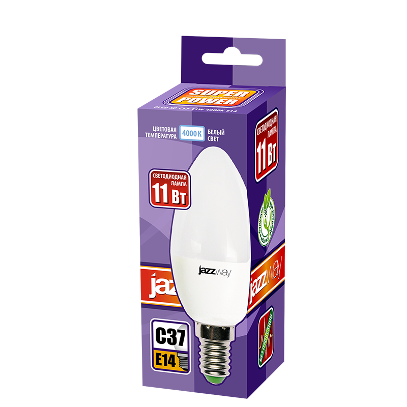Лампа светодиодная PLED- SP C37 11w E14 4000K 230/50 | .5019188 | Jazzway — миниатюра 2
