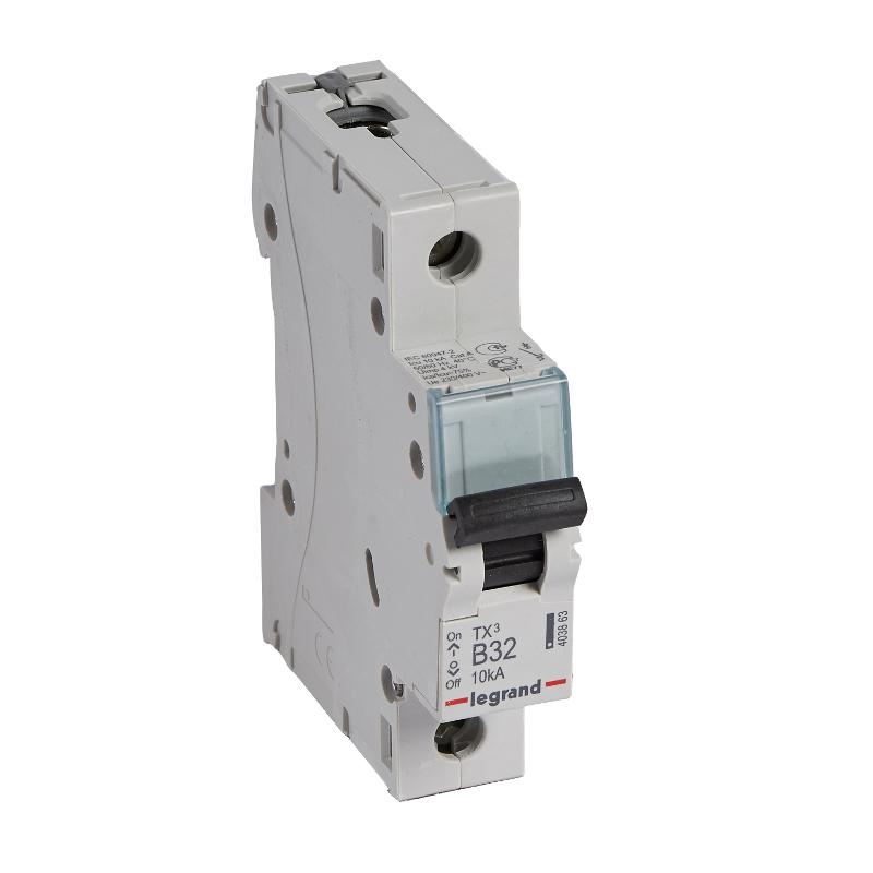 Выключатель автоматический  однополюсный TX3 6000 32А B 10кА | 403863 | Legrand — Legrand