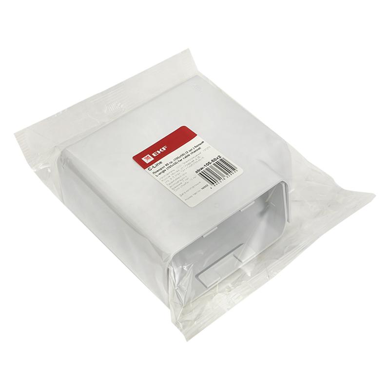Поворот 90 гр. (105х50) (2 шт) C-Line Белый | abw-105-50x2 | EKF — миниатюра 2
